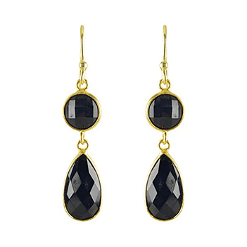 925 Sterling Silver Black Onyx Earrings