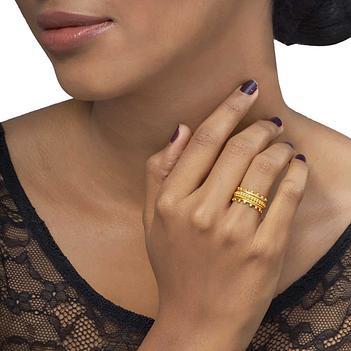 Magnificent 18K Yellow Gold Stacking Rings