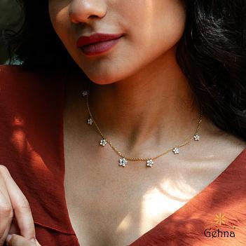 Daisy Lab Grown Diamond 14K Gold Chain
