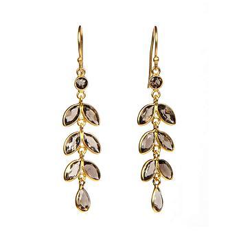 Sterling Silver Topaz Earrings