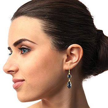 925 Sterling Silver Black Onyx Earrings