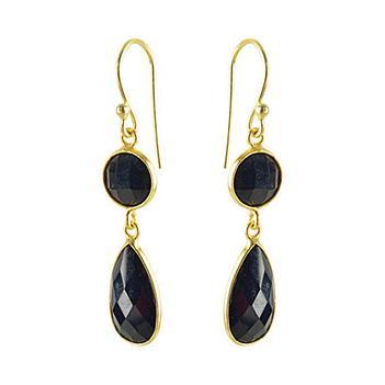 925 Sterling Silver Black Onyx Earrings