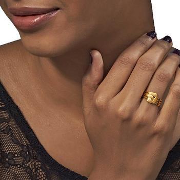 Whimsical 18K Gold Stacking Rings
