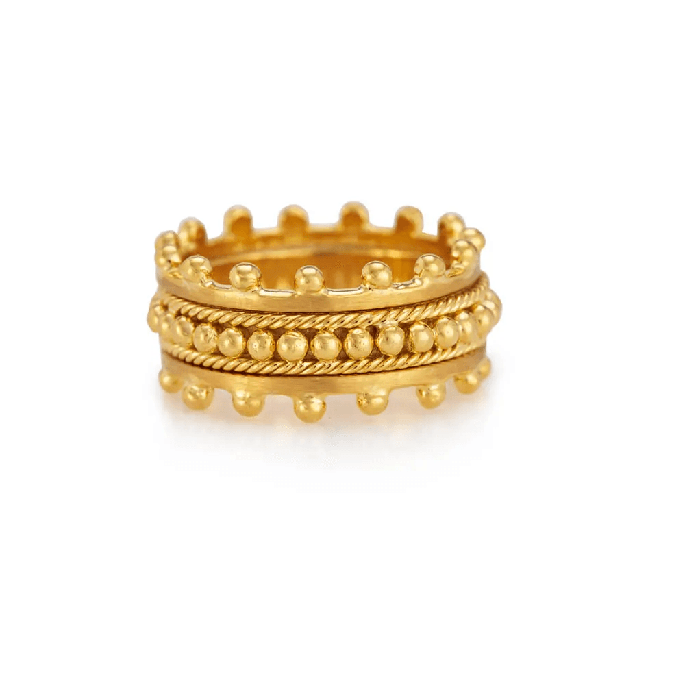 18K Yellow Gold Gold Stacking Ring for women