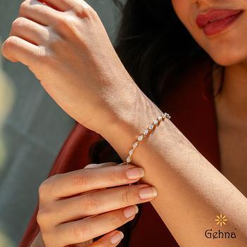 Brilliant Grown Diamond 14K Gold Tennis Bracelet