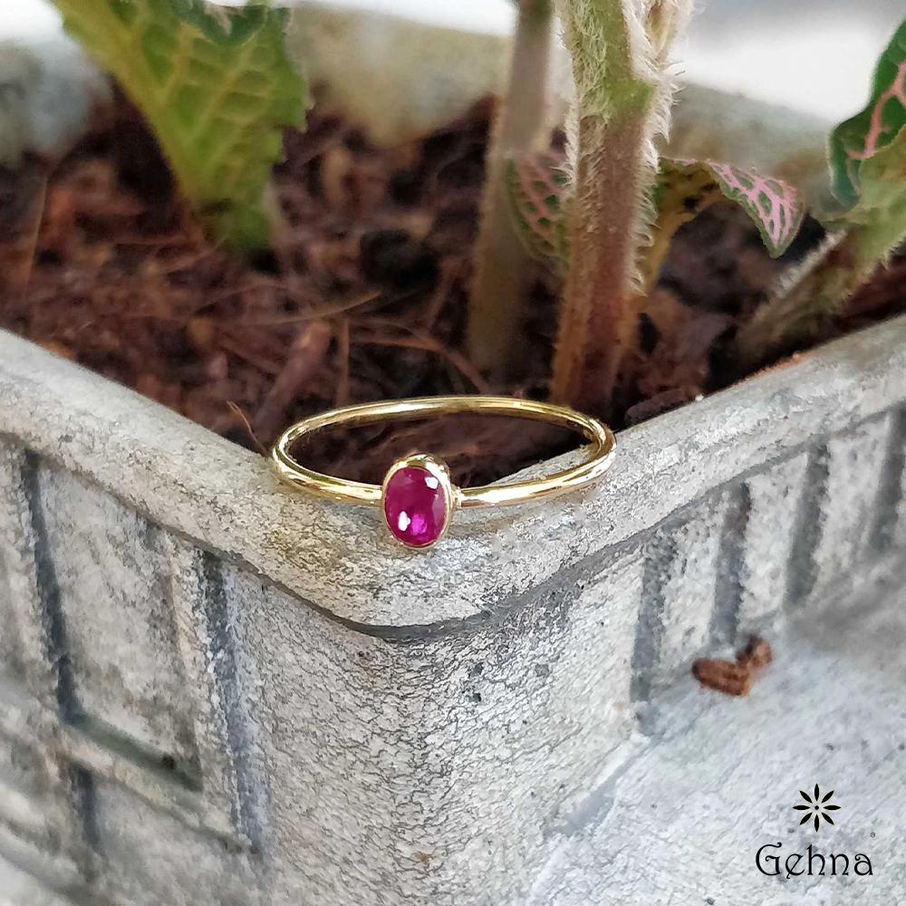 Eclectic Ruby 18K Gold Ring