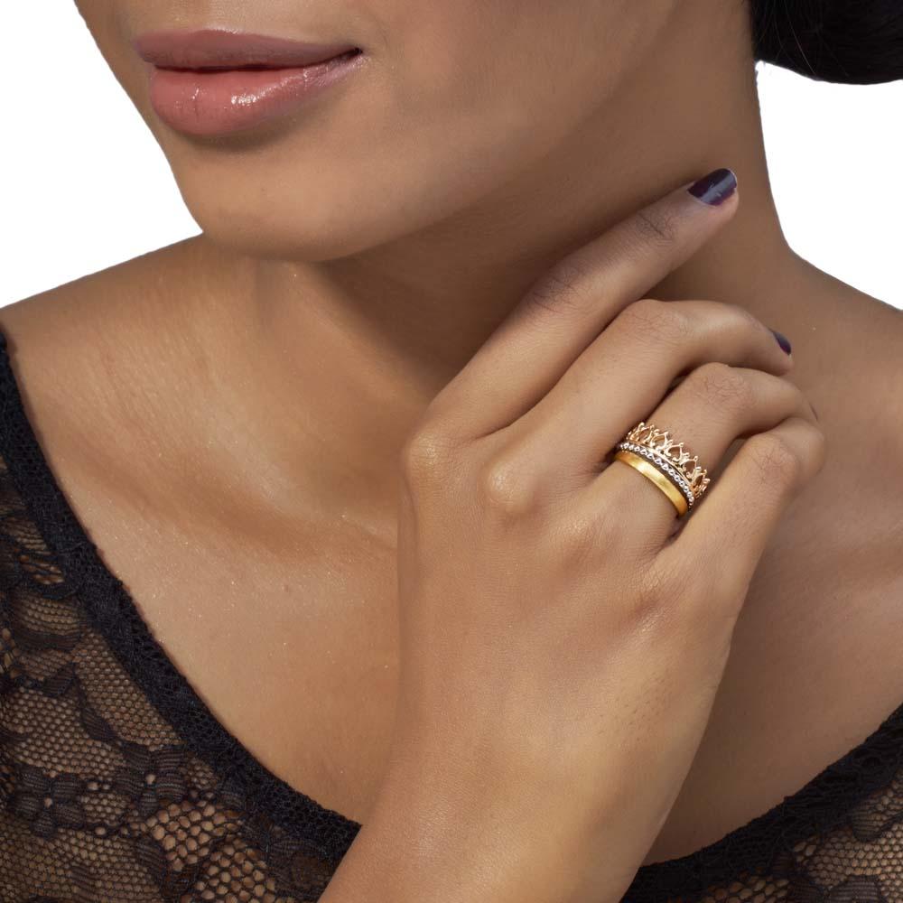 18K Yellow Gold Gold Stacking Ring for women
