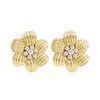 18K Yellow Gold Gold Diamond Earrings for women image 1