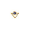 22K Yellow Gold Gold Blue Sapphire Nosepins for women image 1