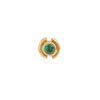 22K Yellow Gold Gold Emerald Nosepins for women image 1