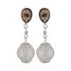 925 Sterling Silver Silver Topaz Earrings for women image 1