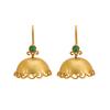 925 Sterling Silver Silver Emerald Jhumki for women image 1