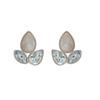925 Sterling Silver Silver Topaz,Moonstone Earrings for women image 1