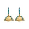 925 Sterling Silver Silver Turquoise Jhumki for women image 1