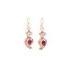 18K Yellow Gold Gold Ruby,Diamond Earrings for women image 1