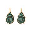 18K Yellow Gold,925 Sterling Silver Silver,Gold Emerald Earrings for women image 1