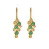 18K Yellow Gold Gold Emerald Earrings for women image 1