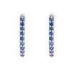 18K White Gold White Gold Blue Sapphire Earrings for women image 1