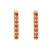 18K Yellow Gold Gold Garnet Earrings for women image 1