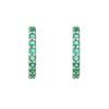 18K White Gold White Gold Emerald Earrings for women image 1