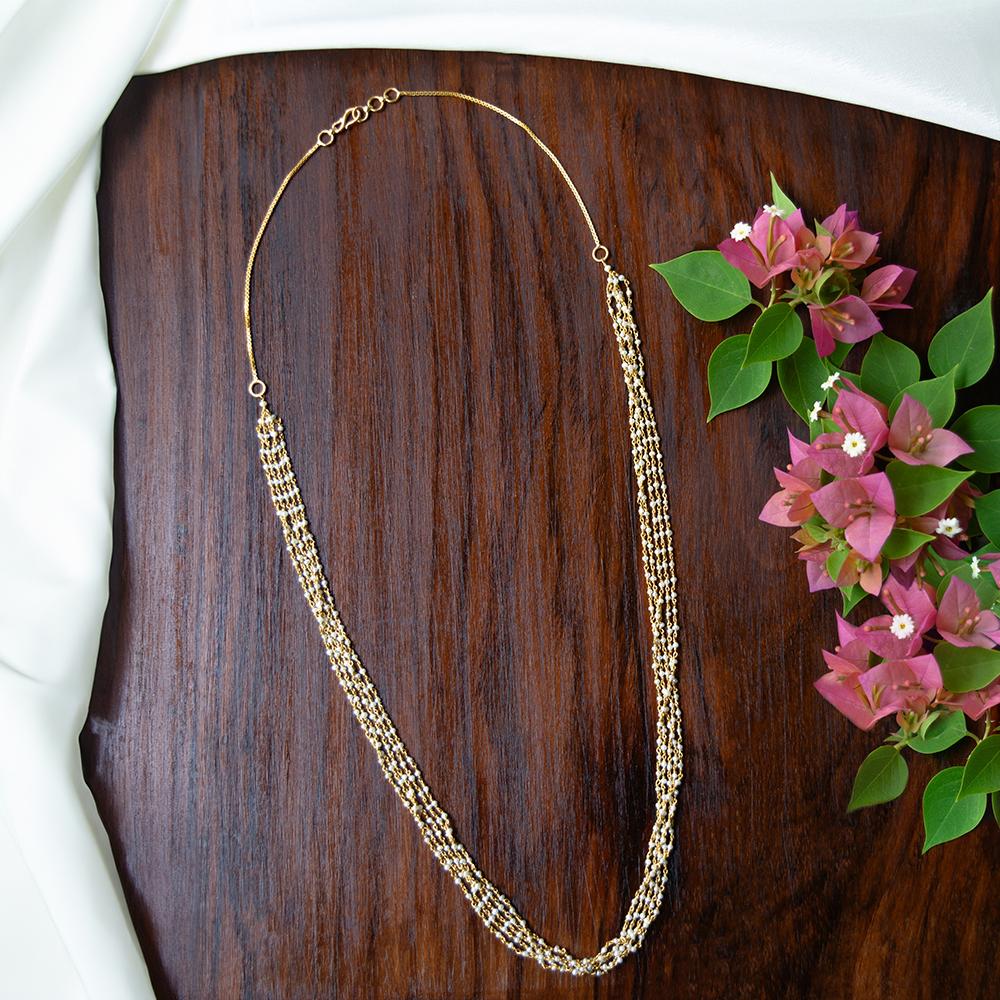 22K Yellow Gold Gold Cultured Freshwater Pearl Necklaces for women