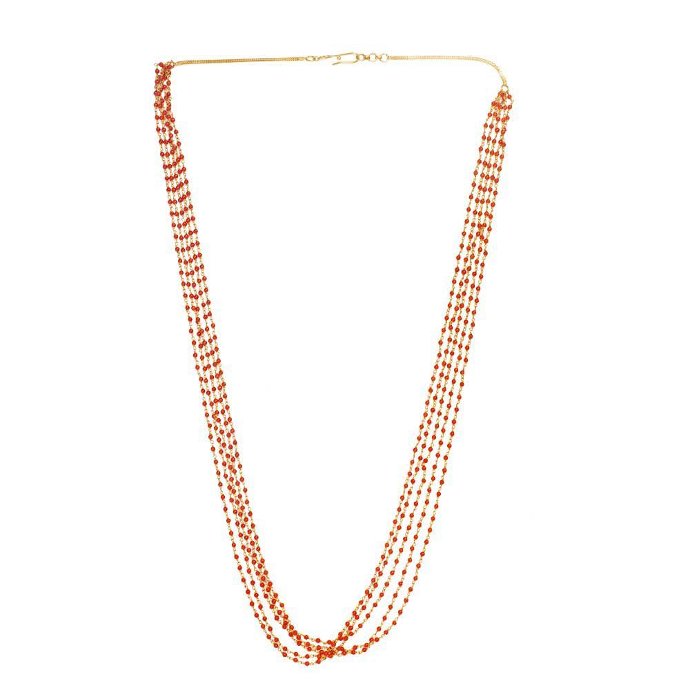 22K Yellow Gold Gold Coral Necklaces for women