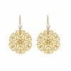 18K Yellow Gold Gold Diamond Earrings for women image 1