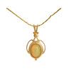 18K Yellow Gold Gold Opal Pendants for women image 1