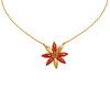 18K Yellow Gold Gold Coral Pendants for women image 1