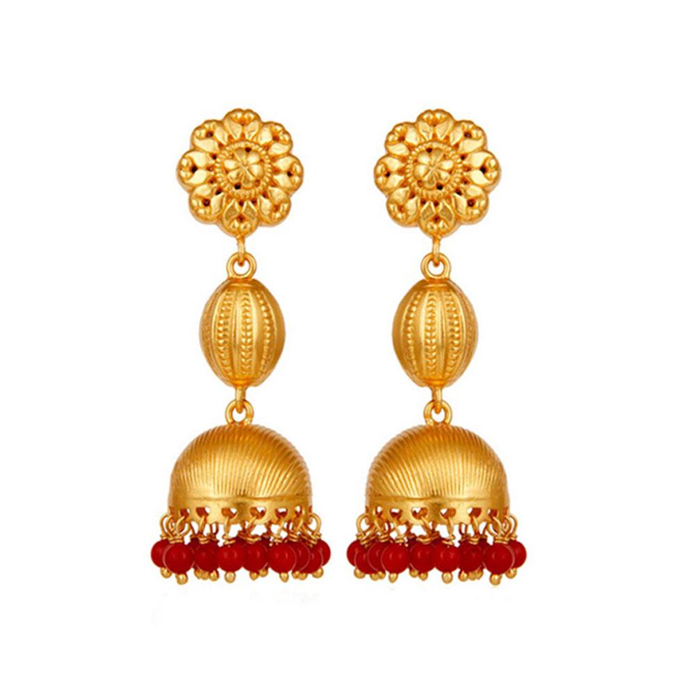 925 Sterling Silver Silver Coral Jhumki for women