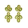 18K Yellow Gold Gold Peridot Earrings for women image 1