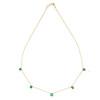 18K Yellow Gold Gold Emerald Chain for women image 1
