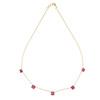 18K Yellow Gold Gold Ruby Chain for women image 1