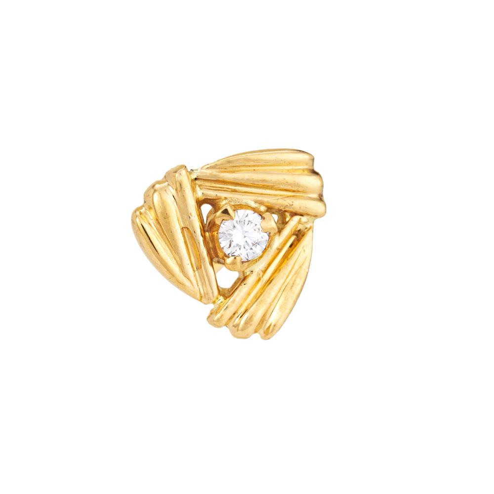 22K Yellow Gold Gold Diamond Nosepins for women