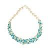 18K Yellow Gold Gold Blue Topaz,Turquoise,Emerald Necklaces for women image 1