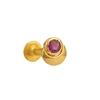 22K Yellow Gold Gold Ruby Nosepins for women image 1