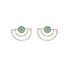 925 Sterling Silver Silver Opal Earrings for women image 1