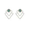 925 Sterling Silver Silver Opal Earrings for women image 1