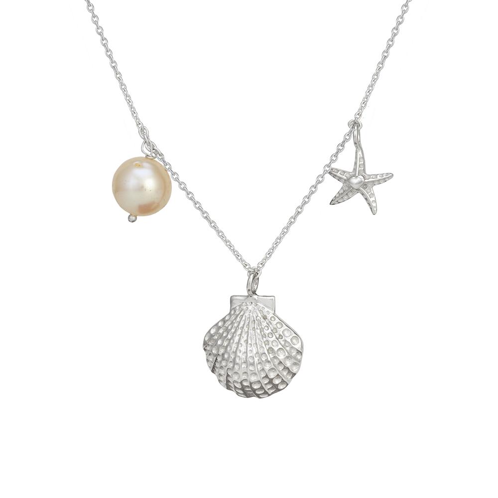 925 Sterling Silver Silver Synthetic Pearl Pendants for women