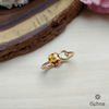 18K Yellow Gold Gold Orange Sapphire Rings for women image 1