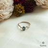 18K White Gold White Gold Blue Sapphire Rings for women image 1