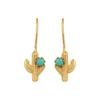 925 Sterling Silver Silver Turquoise Earrings for women image 1