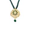 18K Yellow Gold Gold Diamond,Emerald Pendants for women image 1