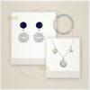 925 Sterling Silver Silver Lapis Lazuli,Pearl Earrings for women image 1