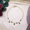 18K Yellow Gold Gold Blue Sapphire,Emerald Bracelets for women image 1