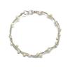 925 Sterling Silver Silver Synthetic Pearl Bracelets for women image 1