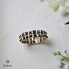 18K Yellow Gold Gold Blue Sapphire Rings for women image 1