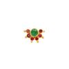 22K Yellow Gold Gold Ruby,Emerald Nosepins for women image 1