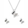 925 Sterling Silver Silver  Pendant Set for women image 1