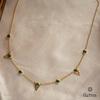 18K Yellow Gold Gold Emerald Chain for women image 1